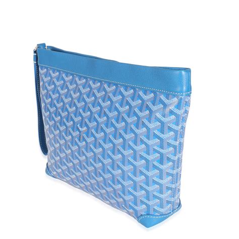 goyardine conti pouch blue.